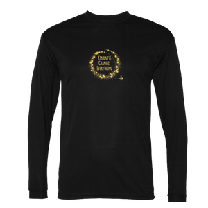 Kindness Changes Everything Black and Gold Long Sleeve Shirt - Adult