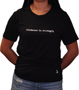 Kindness is Strength Black Short Sleeve Shirt - Adult